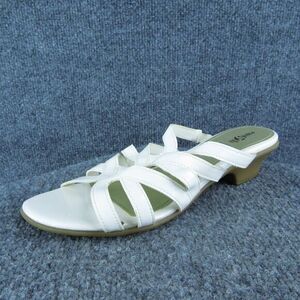 East 5th Eris Women Slide Sandal Shoes‎ Size 9.5 Medium White Synthetic